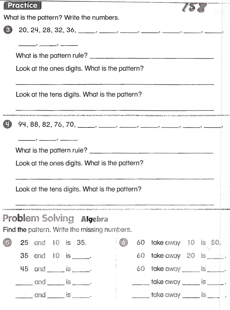 Addition and Subtraction Patterns Worksheets (Free ...