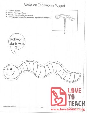 Make an Inchworm Puppet