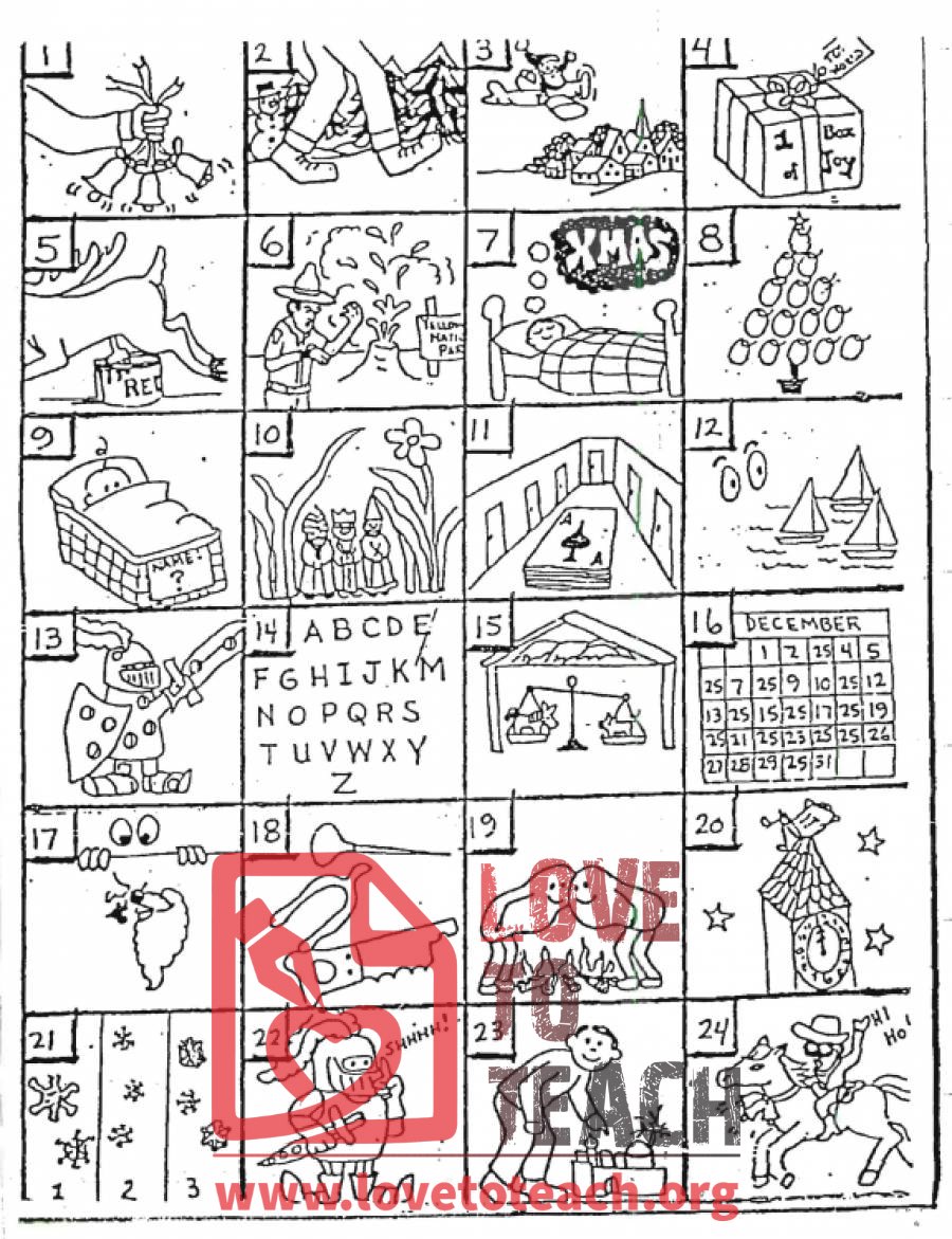 Christmas Rebus Puzzles (printable, with answers)