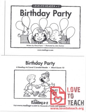 Birthday Party - Leveled Reader - C