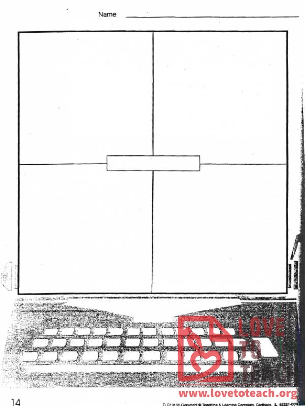 for 1 worksheets earth math grade Square Writing  Worksheet Four LoveToTeach.org