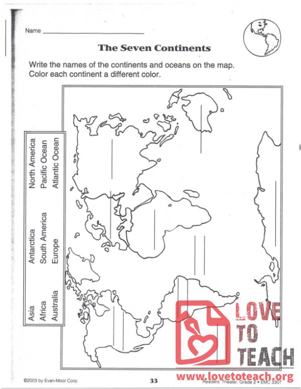 The Seven Continents | LoveToTeach.org
